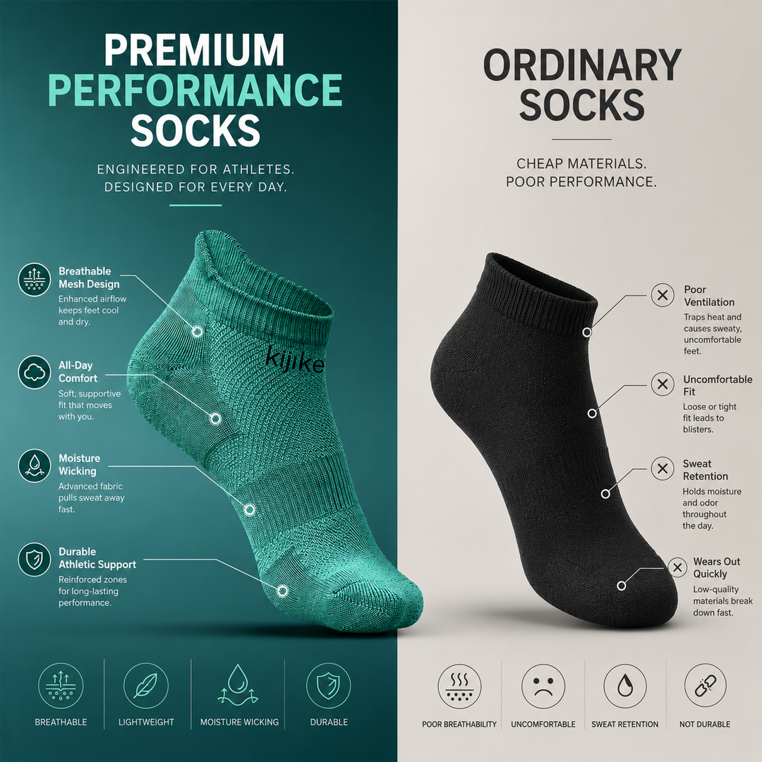 Kijike Bamboo Unisex Ankle Socks. 4 Pairs