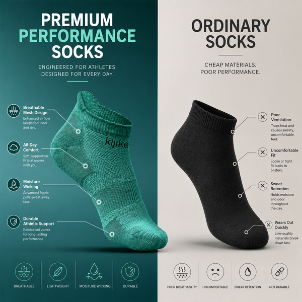 Kijike Bamboo Unisex Ankle Socks. 3 Pairs
