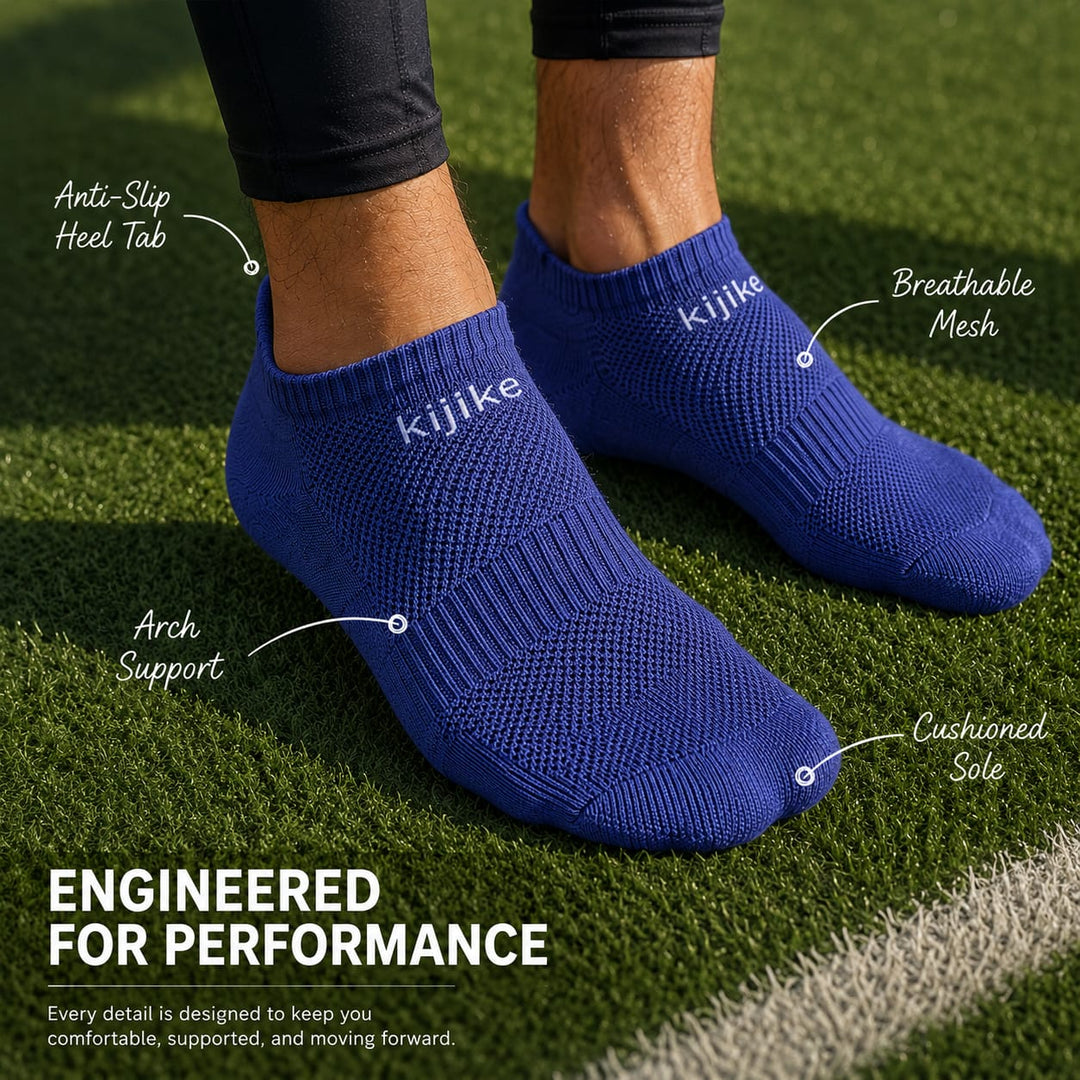 Kijike Bamboo Unisex Ankle Socks. 4 Pairs