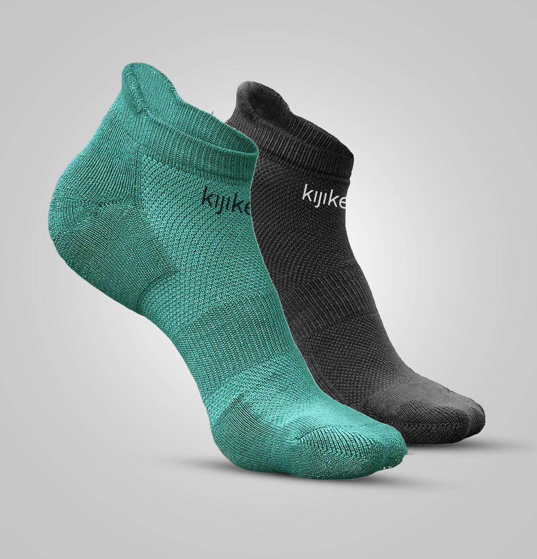 Kijike Bamboo Unisex Ankle Socks. 2 Pairs